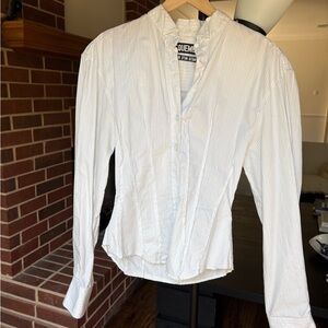 Jacquemus White Striped Button Down Shirt